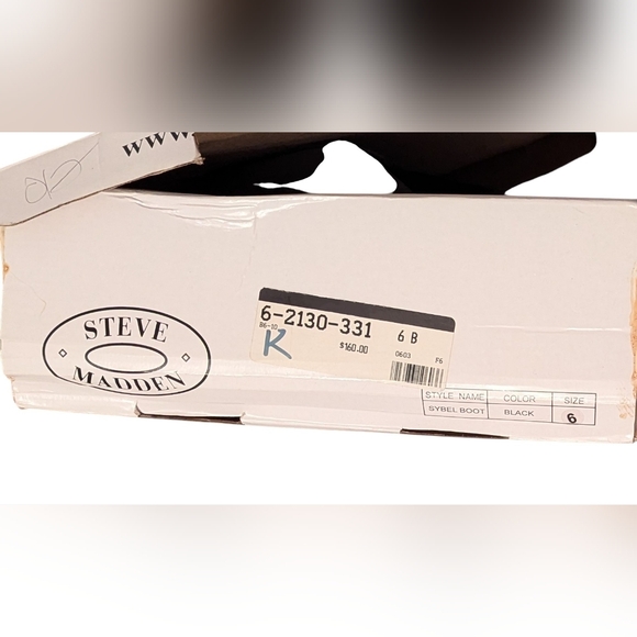 Steve Madden Black Suede Knee-High Sybel Boots (Adult Size 6) w/Kitten-Heel - Picture 14 of 16